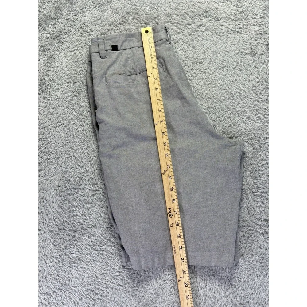 Lululemon Commission Shorts Mens 33 Gray Relaxed Fit Chino Flat Front Stretch